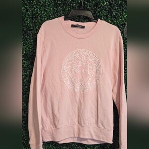 MINT Woman’s Versace 100 % Authentic pink sweater Medusa Stitched 38